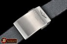 Breitling Grey Nylon Rubber Titanium Deployant Buckle
