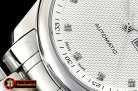 Longines Master Collection DayDate SS/SS LGF White/Diams A2836