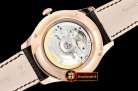 Jaeger Le Coultre Master Ultra Thin Moonphase RG/LE White KMF MY9015 Mod