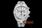 VACH. CONSTANTINE Overseas Chronograph SS/SS White Asia 7750 Mod 5200