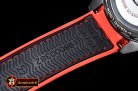 Omega Planet Ocean GMT Deep Black PVD/RU Red JHF A2824 Mod