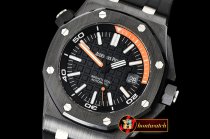Audemars Piguet Royal Oak Diver 15707 CER/RU Black XF V2 Asia 2836 Mod