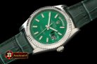 Replica Rolex DayDate Fluted Green SS/LE Asian Eta 2836