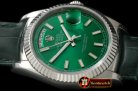 Replica Rolex DayDate Fluted Green SS/LE Asian Eta 2836