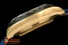 Replica Rolex Daytona 116528 YG/LE Blk Stk Roman A-7750 Sec@6