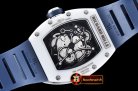 Replica Richard Mille RM055 White Bubba Watson White Cer Blue CE