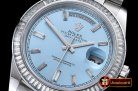 Replica Rolex Daydate 41mm SS/SS Pres Baug Blue Stk Diam Asia 32