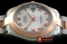 R2DJ0193C - SS/RG Oyster White Roman Asian Eta 2836-2