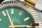 R2DJ0195E - SS/YG Oyster Green Stk Asian 2813