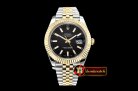 Rolex Datejust II DJ2 41mm Jub Flt YG/SS Black Stk BP A3235 Mod