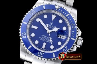 Rolex Submariner 116619 SS/SS Blue BP Ult A3135 Mod