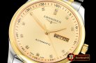 LON016A -Longines Master Collection DayDate YG/SS LGF Gold A2836