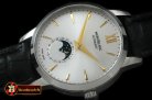 MB057C - Star Calendar Moonphase SS/LE White M-9105