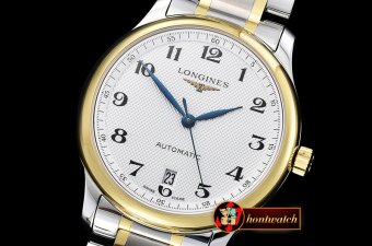 Longines Master Collection YG/SS White/Num MY9015 Mod