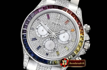 Rolex Daytona 116599 RBOW SS/SS Diams BP A7750 4130 Mod