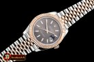 Rolex Datejust II DJ2 41mm Jub Flt RG/SS Dark Grey Stk BP A3235