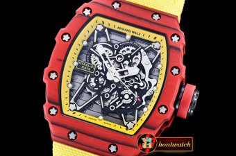 Richard Mille RM035-01 Rafael Nadal Red FC/NY Blk/Yllw Miyota Mo