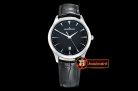 Jaeger Le Coultre Master Ultra Thin Date SS/LE Black ZF 1:1 MY9015 Mod