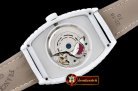 Franck Muller Crazy Hours Jumbo Wht/Blk CER/LE Iron Croco A2813