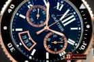 CAR0328A - Calibre de Cartier D-Chrono SS/RG/RU Black OS20