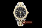 Rolex Datejust II DJ2 41mm Jub Flt YG/SS Black Diams BP A3235 Mo