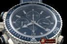 OMG0374B - Planet Ocean 45.5 Chrono SS/RU Blue 7753