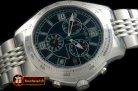 GU033B - G-Timeless Men Chrono SS/SS Black Swiss Qtz