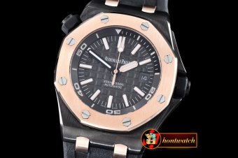 AP0378J - Royal Oak Diver PVD/RU RG Bez Black JHF A2813 Mod3120