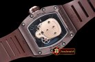 Richard Mille RM052 Skeleton Skull Brown CER/RU Rose Gold Custom