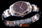 Best Replica Rolex Datejust II SS/RG Oyster Fluted Brown Roman A