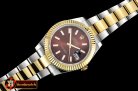 Rolex Datejust DJ2 41mm Oyst YG/SS Brown Stk BP A3136 Mod