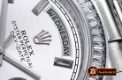 Replica Rolex Daydate 41mm SS/SS Pre Silver Wht Stk Diam Asia 32