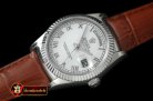 Replica Rolex DayDate Fluted White Roman SS/LE Asian Eta 2836