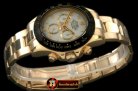 Replica Rolex Daytona 116528 YG/YG White Num A-7750 Sec@6