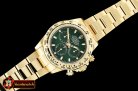 Rolex Daytona 116508LN YG/YG Green/Stk ARF Asia 4130 Mod