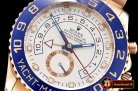 Rolex YachtMaster II Blue RG/RG White BP Asia 2813 Mod