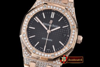 AP0363A - Royal Oak 15400 RG/RG Diam Black JHF M-9015/3120