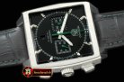 TAG0279B - Monaco Classic SS/LE Black Jap OS20 Quartz Chrono