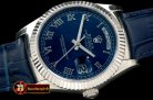 Replica Rolex DayDate Fluted Blue Roman SS/LE Asian 2813