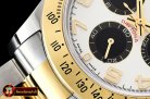 Rolex Daytona 116523 YG/SS White Num OMF A7750 Mod