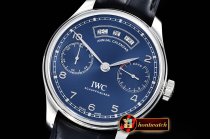 IWC Portugieser Annual Cal IW503502 SS/LE Blue ZF A52850