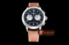 Glashutte Senator Navigator Chronograph SS/LE Blk/Wht A7750