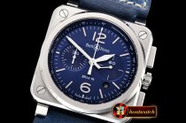 Bell & Ross BR03-94 Chronograph SS/LE Blue Asia 7750