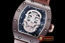 Richard Mille RM052 Diamond Skull Tourb Brown CER/RU MY9015 Mod