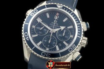 OMG0374B - Planet Ocean 45.5 Chrono SS/RU Blue 7753