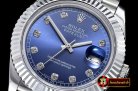 Rolex Datejust II DJ2 41mm Jub Flt SS/SS Blue Diams BP A3235 Mod