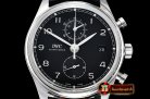 IWC Portugieser Chronograph Classic SS/LE Black YLF A7750