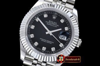 Rolex Yachtmaster DJ2 41mm Jub Flt SS/SS Black Diams BP Asia 323