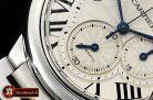 Cartier Balon Bleu Chronograph 47mm SS/SS White ZF Asia 7750