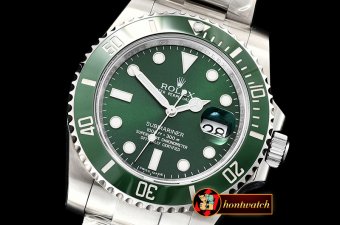 Rolex Submariner 116610LV 904L SS/SS Green ARF Ult A2824